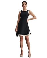 Dkny Women's Sleeveless Color Blocked Dress