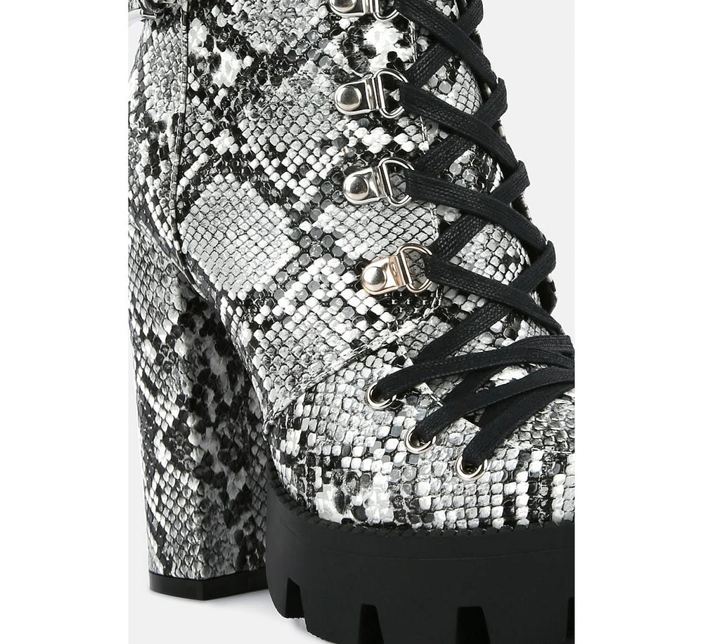 palmetto snake skin ankle boots