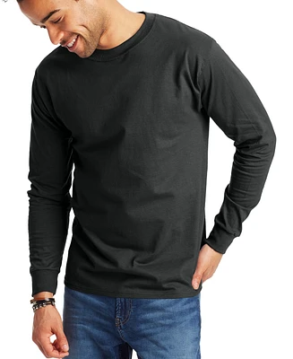 Hanes Beefy-t Unisex Long-Sleeve T-Shirt, 2-Pack