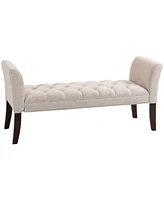 Homcom End of Bed Bench with Button Tufted Design