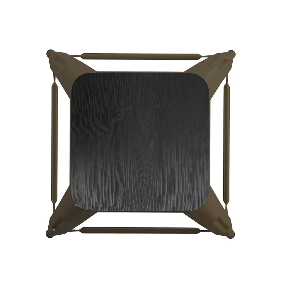 Cory Set Of Four Backless Metal Stools With All-Weather Poly Resin Seats For Indoor Use Only