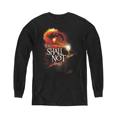 Lord Of The Rings Youth You Shall Not Pass Long Sleeve Sweatshirts