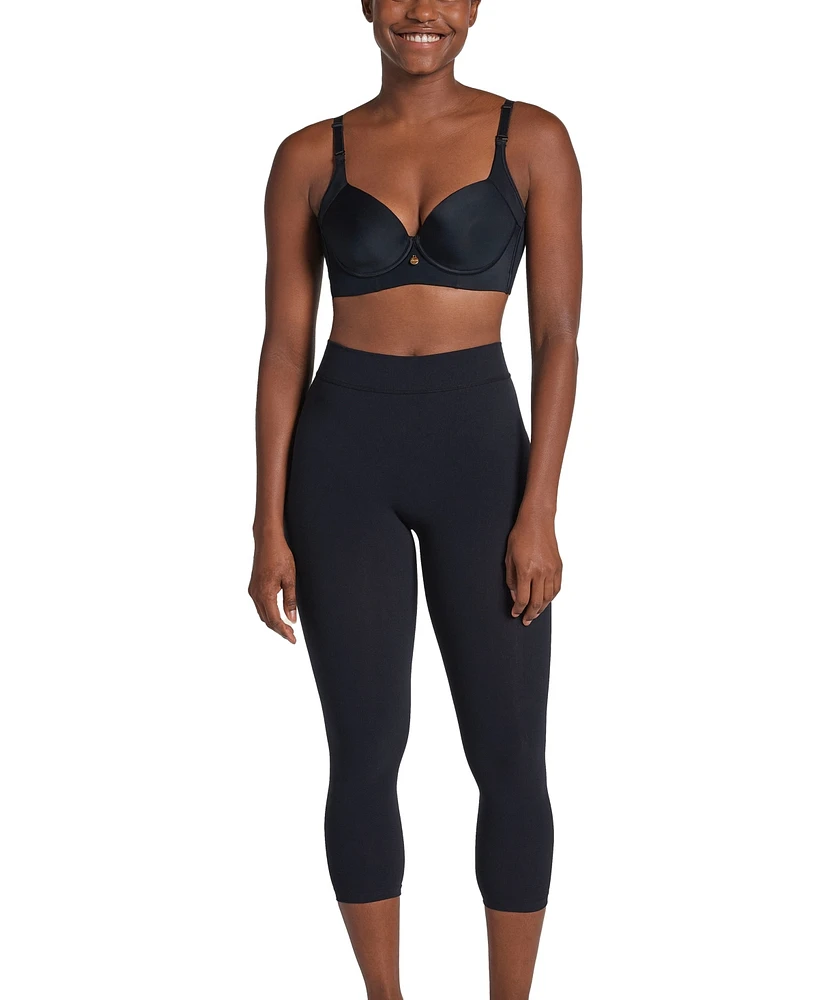 Leonisa Women's Invisible High-Waisted Capri Shaper