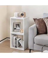 2PCS Stackable Storage Cube Free-standing Storage Organizer Bookcase for Bedroom