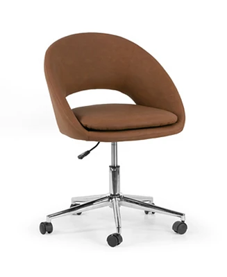 Glamour Home 34.75" Aura Polyester, Metal Task Chair