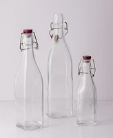 Kilner Set of 6 Square Clip Top Bottles