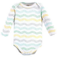 Luvable Friends Baby Boys Unisex Inclusive Long-Sleeve Cotton All-in-One Apparel