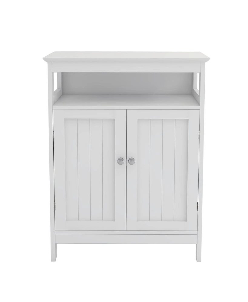 Bathroom Standing Storage With Double Shutter Doors Cabinet