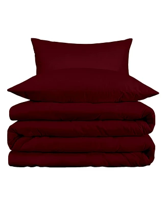 Superior Egyptian Cotton 1000 Thread Count Solid Duvet Cover Set,King/California King