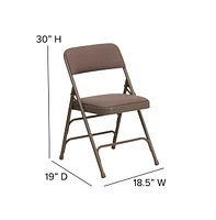 4 Pack Home & Office Portable Party Events Padded Metal Folding Chair