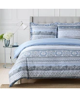Egyptian Linens Medallion 100% Cotton Duvet Cover Set, Twin/Twin Xl