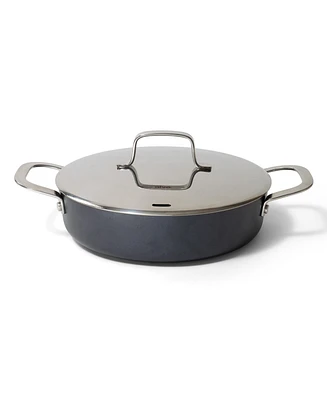 Alva Maestro Ceramic Nonstick Saute Frying Pan Skillet with Lid, Non-Toxic Oven Safe 3.5 Qt. Pan, Pfas, Pfoa & Ptfe Free, Compatible with All Cooktops
