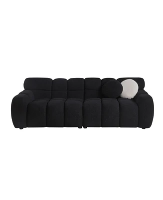 87.4" Boucle Sofa