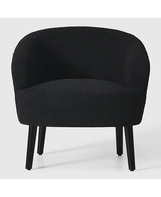 29" Wide Mid Century Modern Club Barrel Accent Armchair