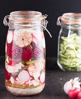 Kilner Set of 4 Square Clip Top Jars