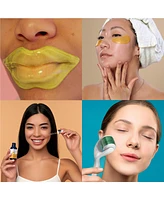 Pursonic's Ultimate Bundle: Vitamin C Serum, Wrinkle Care Eye Gel Patches, Hydrating Lip Masks and Micro Needle Derma Roller 0.5 mm