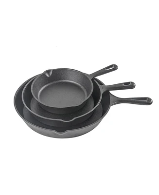 Cast Iron 3-Piece Skillet Set
