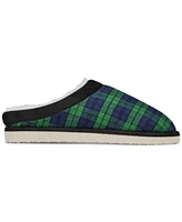 Club Room Men's Blackwatch Plaid Slippers, Created for Macy's