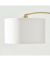 Logan Contemporary Arc Led Floor Lamp with Marble Base (76")