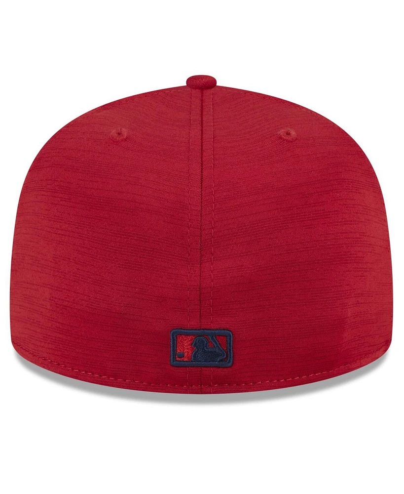 New Era Men's Red Washington Nationals 2024 Clubhouse 59FIFTY Fitted Hat