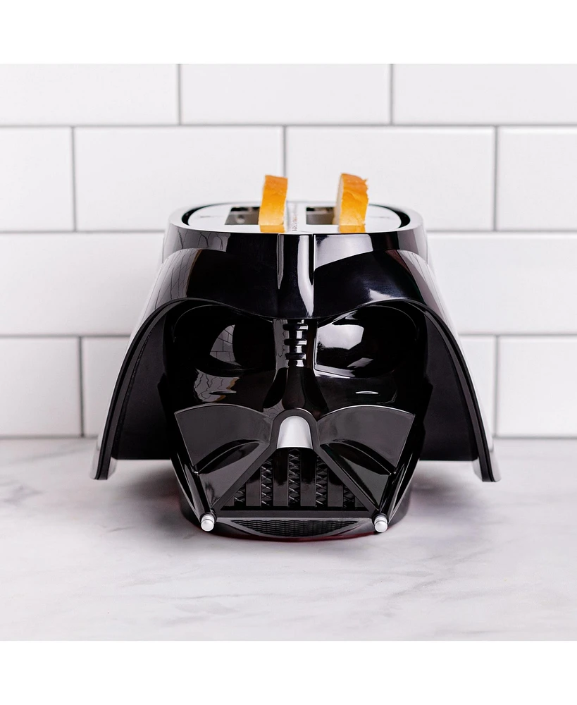 Uncanny Brands Star Wars Darth Vader Halo Toaster - Lights-Up and Makes Lightsaber Sounds