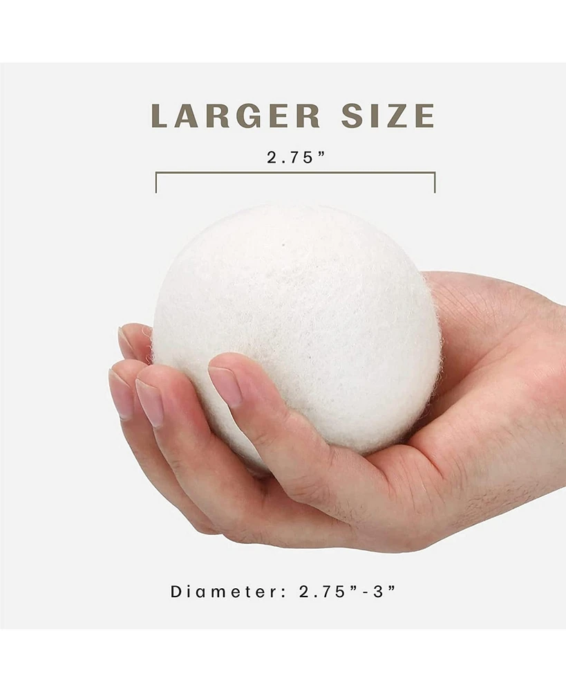 Pursonic 100% Pure New Zealand Wool Dryer Balls - Family Bundle