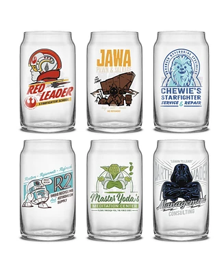 JoyJolt Star Wars Retro Vintage Tumbler Glasses, Set of 6