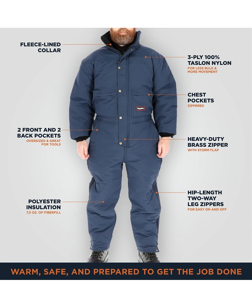 RefrigiWear Men's Chillbreaker Insulated Overalls - Cold Weather Protection for Work & Outdoor Activities