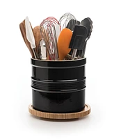 Rsvp International 8" D x 7" H Black Oversized Tool Crock