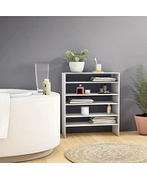 3 Pcs Stackable Shoe Rack 31-Inch Horizontal Organizer 2-tier StorageShelf