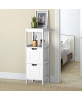 Bathroom Wooden Floor Cabinet Multifunction Storage Rack Stand Organizer Bedroom