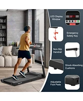2.25HP Folding Led Treadmill Electric Running Walking Machine with App Control Gym
