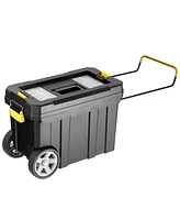 2-in-1 Rolling Tool Box Set Mobile Tool Chest Storage Organizer