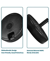 20'' Round 23L Water Filled Umbrella Base Stand Self-filled Patio Furniture