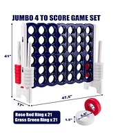 Jumbo 4-to-Score 4 in A Row Giant Game Set
