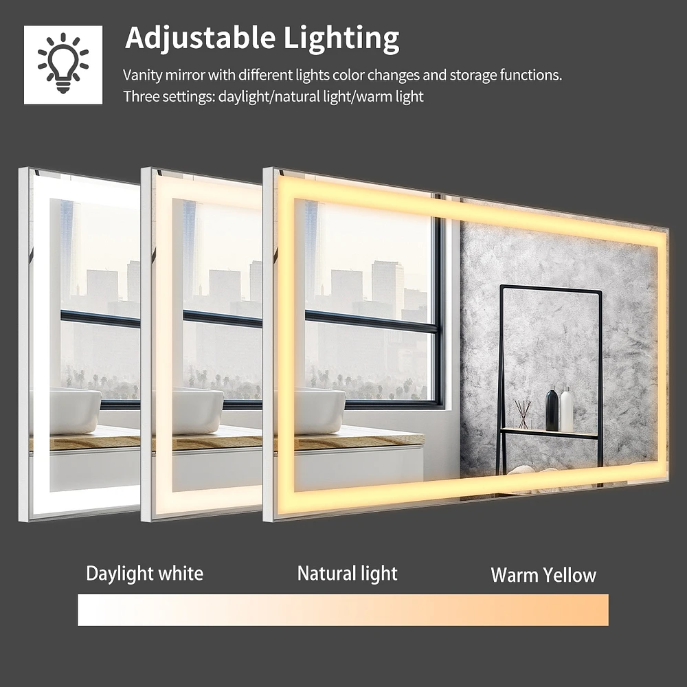 Smart Led Wall Mounted Bathroom Vanity Mirror