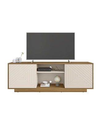 Streamdale Furniture Modern Tv Stand For TVs Up To 70", Oak