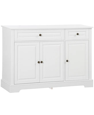 Homcom Modern Sideboard Buffet Cabinet with Storage Cupboards and Drawers