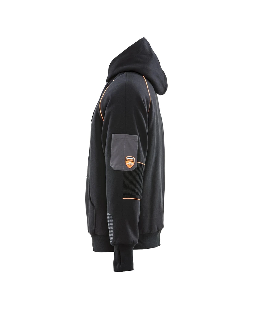 RefrigiWear Men's HiVis PolarForce Pullover Sweatshirt - High Visibility Insulated Hoodie with Kangaroo Pocket