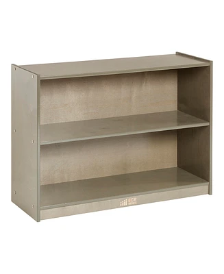 ECR4Kids 2-Shelf Mobile Storage Cabinet, Natural, 1