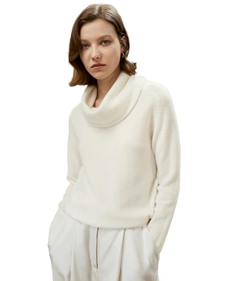 Cashmere Cowl Neck Sweater for Women