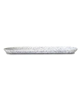 Q Squared Terrazzo 18" x 5.5" Long Oval Platters, Set of 4