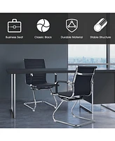 Set of 2 Office Waiting Room Chairs for Reception Conference Area