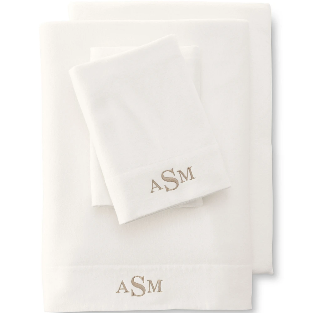 Lands' End Comfy Super Soft Cotton Flannel Pillowcases - 5oz