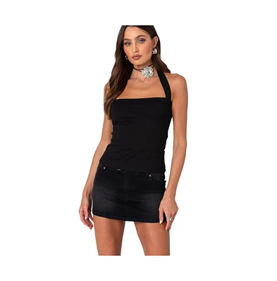 Women's Marisol Straight Neck Halter Top