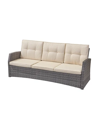 Modern 3-Seater Patio Sofa Stylish, Durable, Water-Resistant