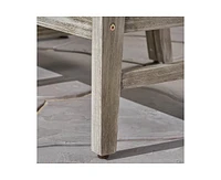 Durable Acacia Wood Outdoor Armchair with Water-Resistant Cushions