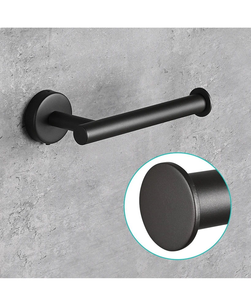 Aquaterior 5-Piece Bathroom Hardware Set Wall Mount 15" Towel Bar Toilet Paper Holder Hook