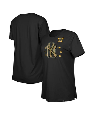 New Era Women's Black New York Yankees Armed Forces Day T-Shirt