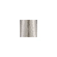 Modern Table Lamp 25 3/4" High Silver Leaf Hammered Textured Metal Off White Fabric Drum Shade Decor for Bedroom Living Room House Home Bedside N